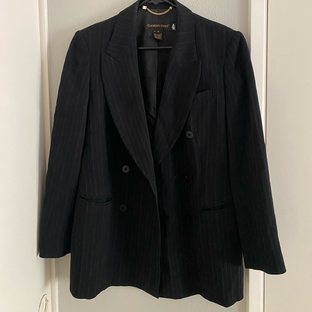 VINTAGE PINSTRIPE BLAZER AND SLACKS
